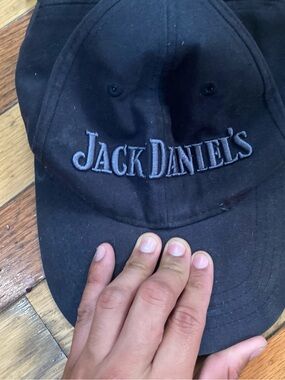 Jack Daniels Black Hat with Gray Embroidered Logo